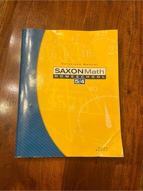 Saxon Math Homeschool 5/4 Solutions Manual - Yellow & Blue
